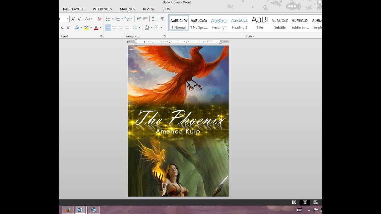 How To Make Your Own Book Cover Using Ms Word Pertaining To How To Create A Book Template In Word