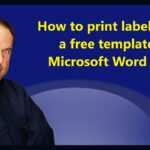 How To Print Labels From A Free Template In Microsoft Word 2013 Intended For Free Label Templates For Word