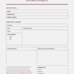 How To Write An Effective Incident Report [Templates] – Venngage For Incident Report Log Template