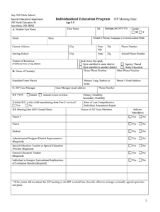 Iep Templates - Fill Online, Printable, Fillable, Blank for Blank Iep Template