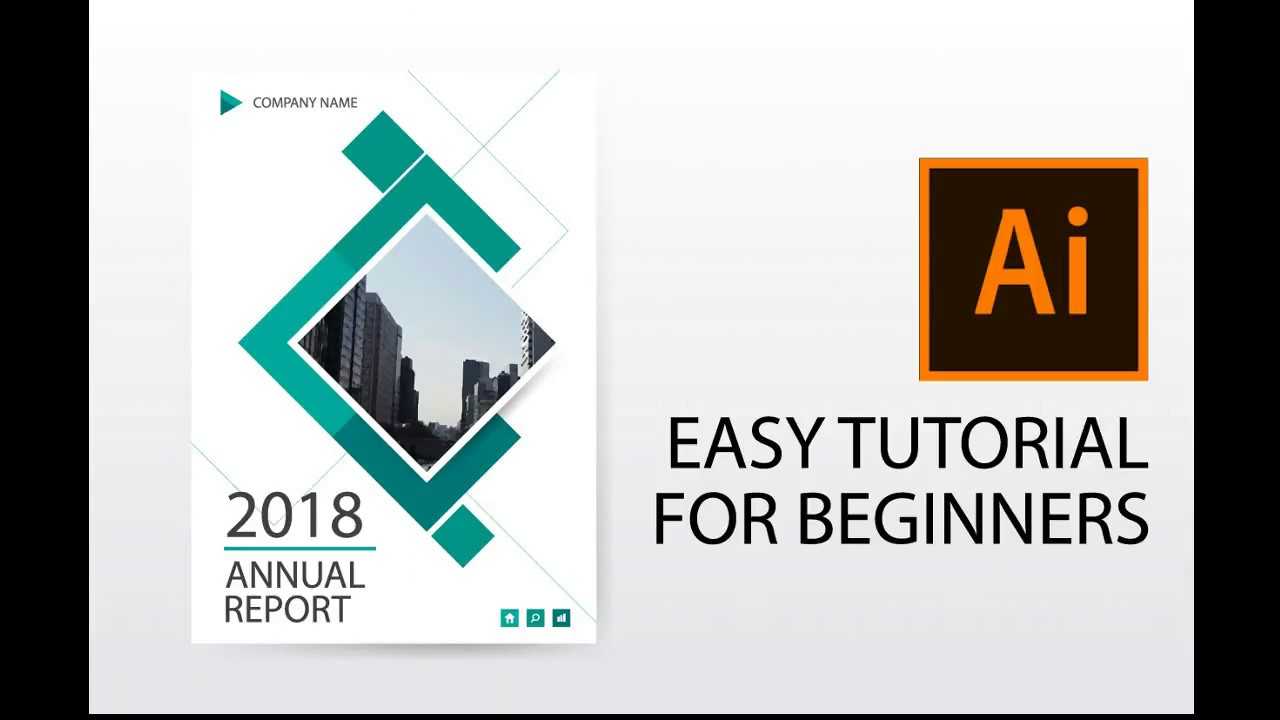 Illustrator Tutorial : How To Design Annual Report Cover, Brochure, Flyer  Template Pertaining To Illustrator Report Templates
