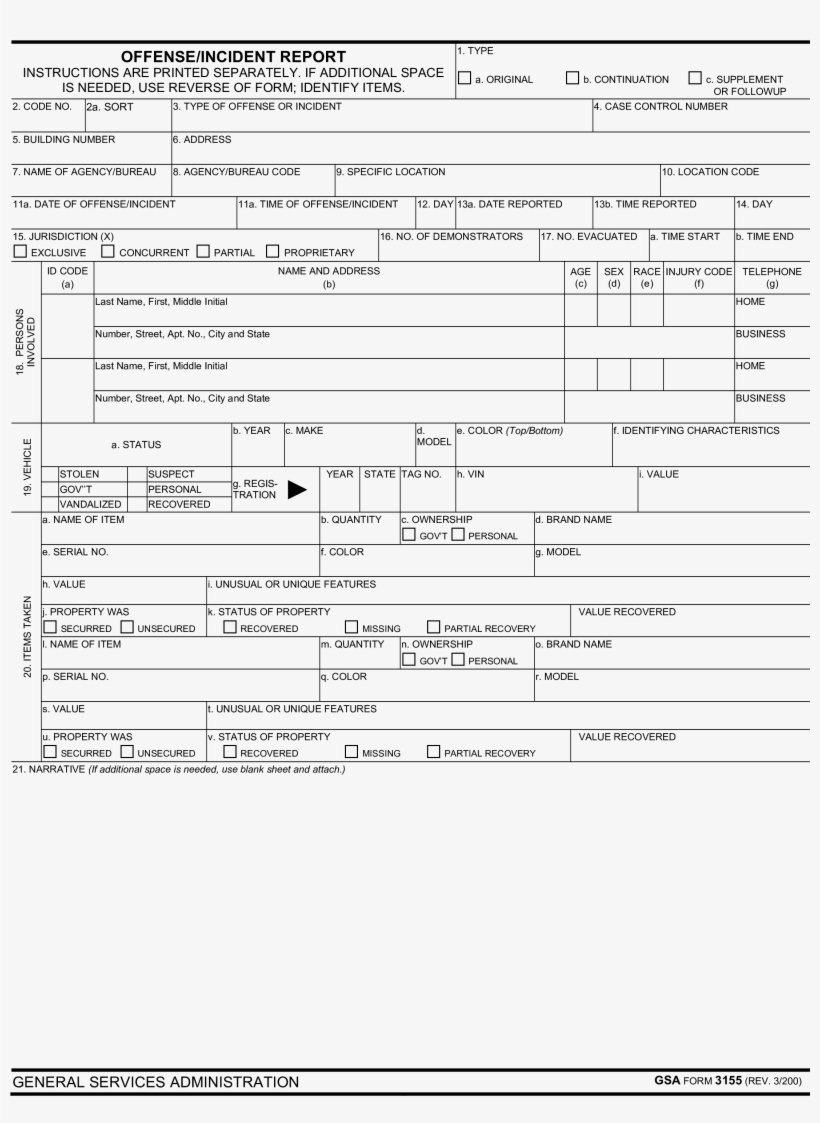 Image1 Blank Police Report F2A033Bd 866E 4F07 800D – Offense Intended For Police Incident Report Template