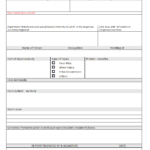 Incident Report Form – For Health And Safety Incident Report Form Template