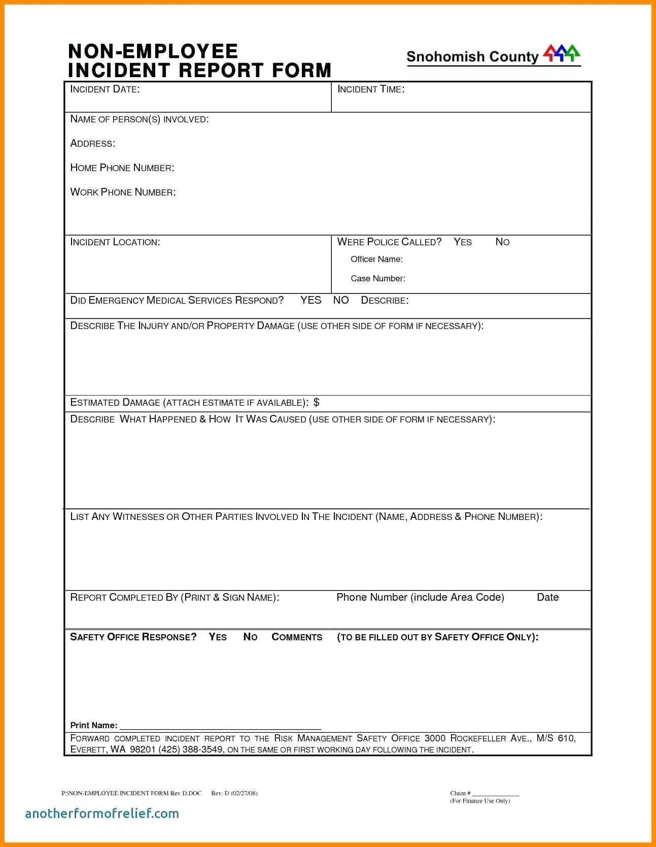 Incident Report Form Template Free Download – Vmarques In Medical Report Template Free Downloads