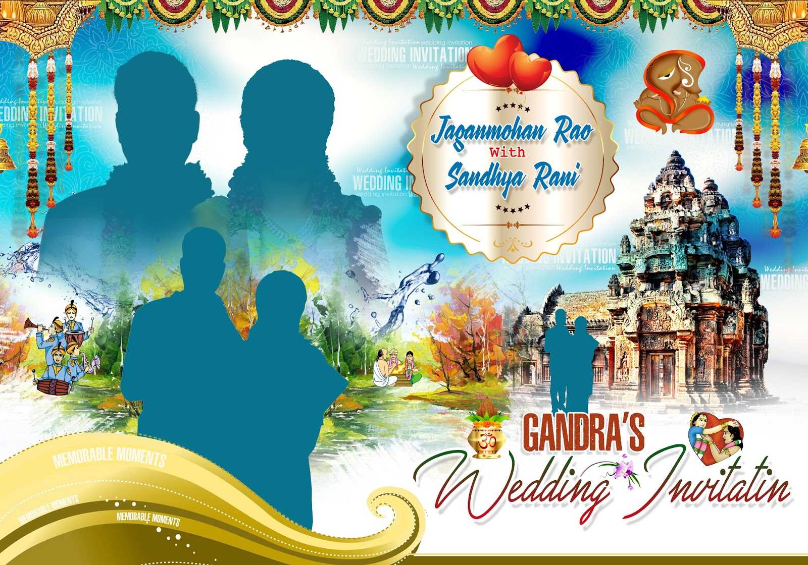 Indian Wedding Banners Psd Template Free Downloads – Gfx All Inside Wedding Banner Design Templates