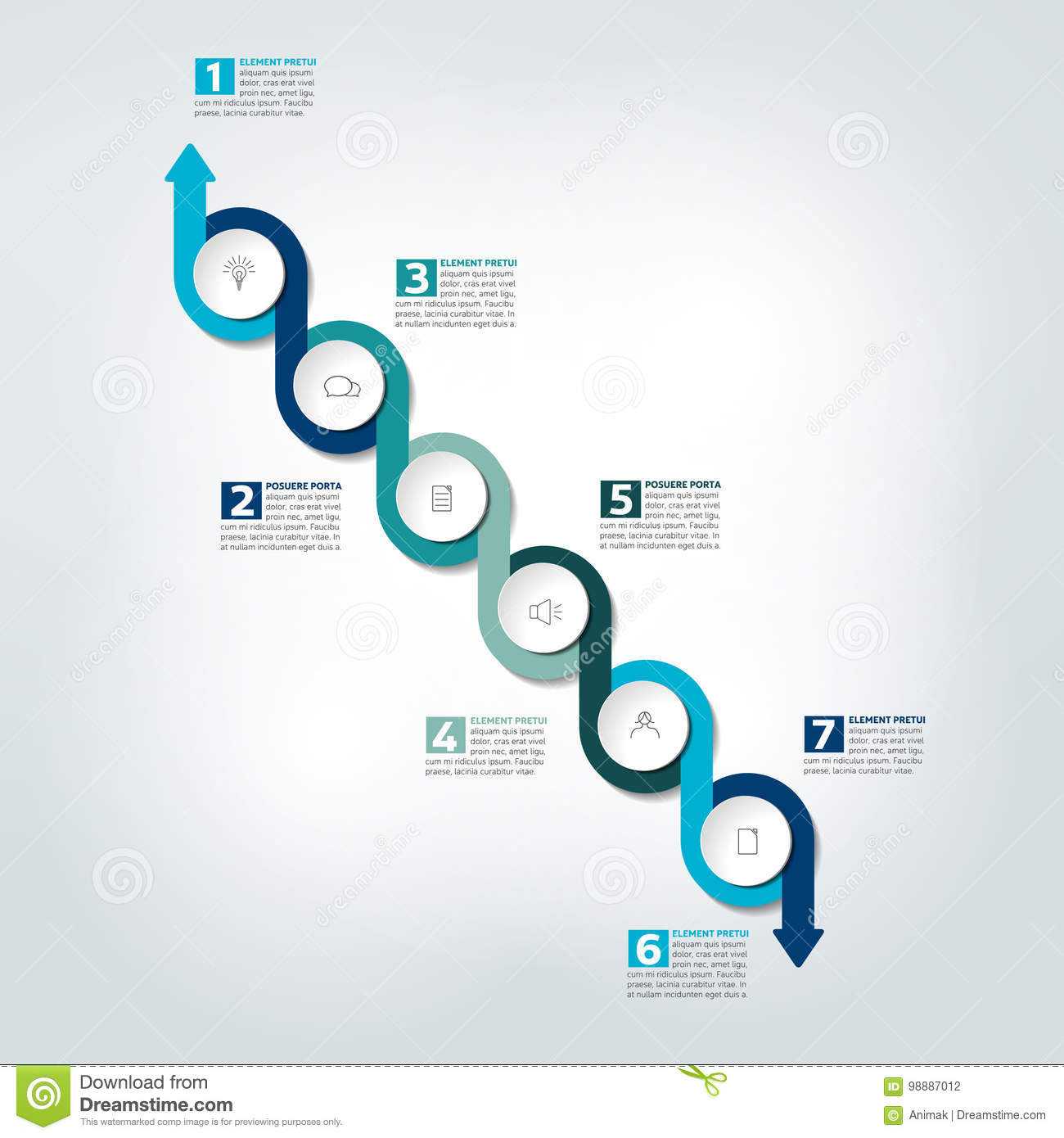 Infographic Timeline Report, Template, Chart, Scheme Stock Pertaining To Mi Report Template