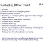 Investigating Officer Training For Employment Issues – Ppt In Investigation Report Template Disciplinary Hearing