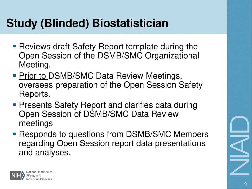 Investigator Training - Ppt Download Throughout Dsmb Report Template