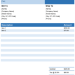 Invoice Template For Word - Free Simple Invoice with regard to Microsoft Office Word Invoice Template