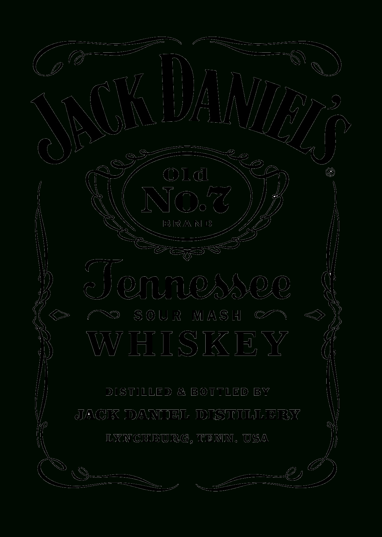 Jack Daniels Label Vector At Vectorified | Collection Of Throughout Blank Jack Daniels Label Template