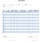 Jop Tips | 工作技巧 | 작업 팁: Daily Job Report Template Pertaining To Daily Work Report Template