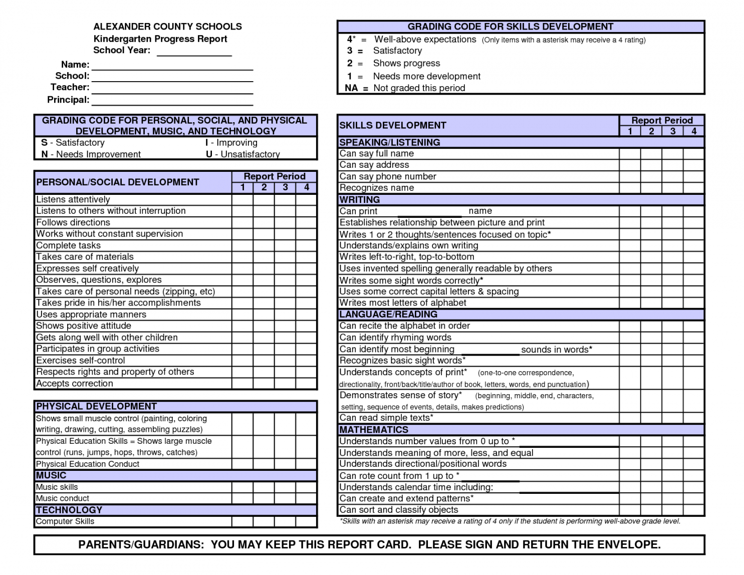 Kindergarten Report Card Template Free Preschool Conference With Regard To Conference Report Template