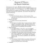 Lab Report Guidelines With Lab Report Conclusion Template