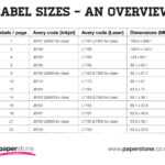 Labels | Avery Labels | All Sizes & Templates | Paperstone In Word Label Template 12 Per Sheet