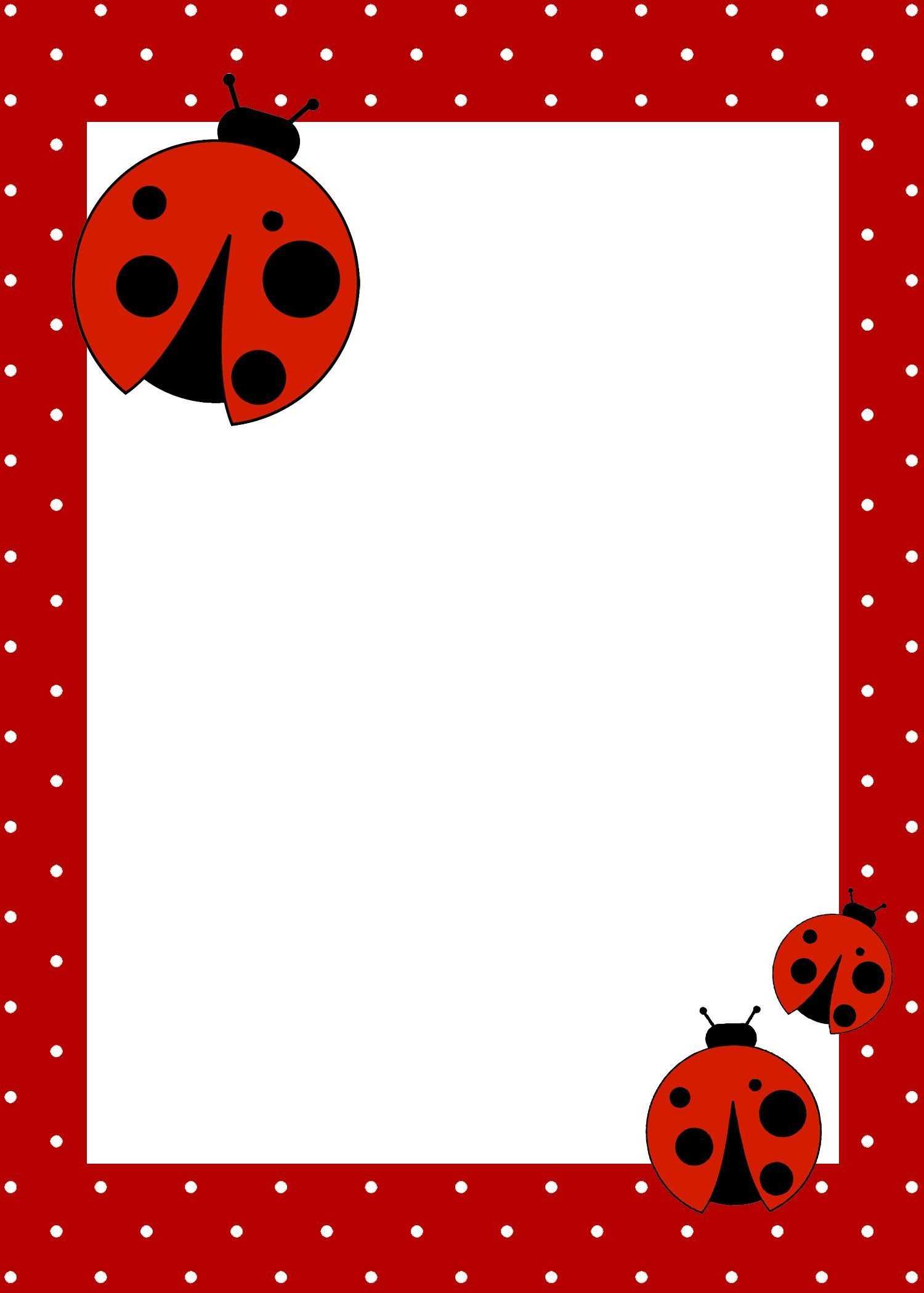 Ladybug Invitations Template Free – Barati.ald2014 In Blank Ladybug Template
