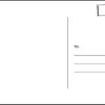 Latest Information: Postcard Template Within Free Blank Postcard Template For Word