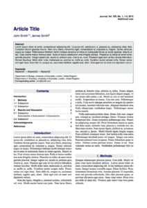 Latex Typesetting - Showcase inside Latex Template Technical Report