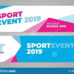 Layout Banner Template Design For Winter Sport Event 2019 In Sports Banner Templates