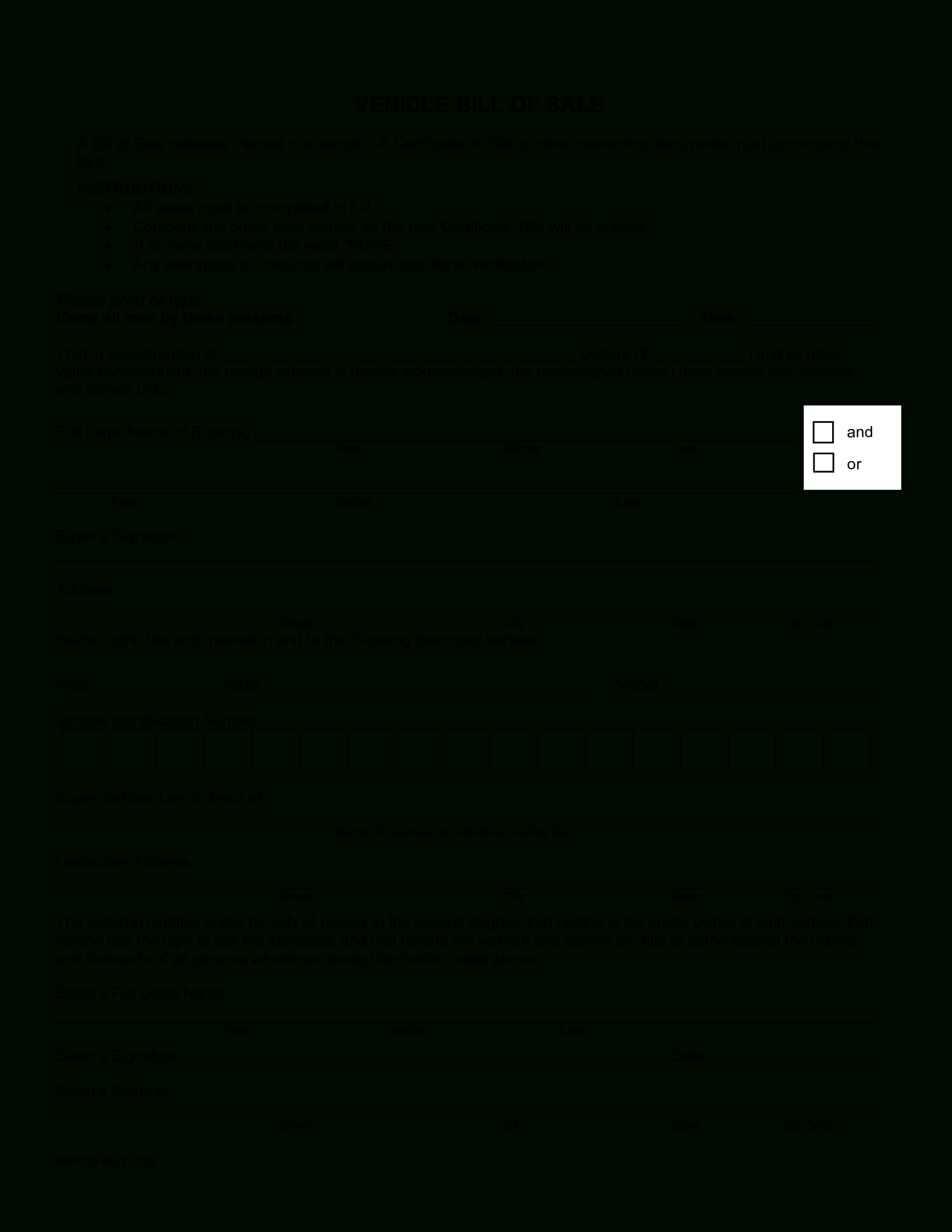 Legal Blank Bill Of Sale | Templates At Allbusinesstemplates Inside Blank Legal Document Template