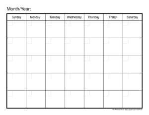 Library Of Blank Month Calendar Clip Art Transparent Png inside Blank One Month Calendar Template