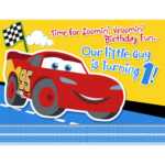 Library Of Disney Cars 1St Birthday Clip Transparent Throughout Cars Birthday Banner Template