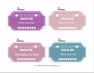 Love Coupons Templates Free - Karan.ald2014 regarding Love Coupon Template For Word