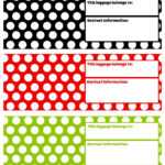 Luggage Tag Template Clipart Intended For Luggage Tag Template Word
