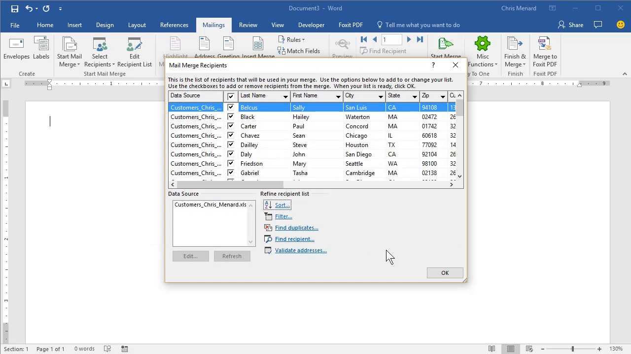 Mail Merge Envelopes With Microsoft Wordchris Menard Throughout Word 2013 Envelope Template