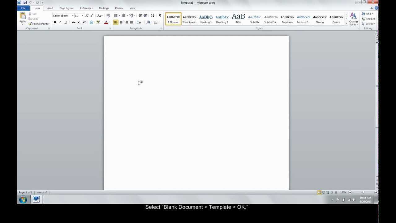 Make A Custom Template In Word With Creating Word Templates 2013