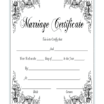 Marriage Certificate – Fill Online, Printable, Fillable Inside Blank Marriage Certificate Template