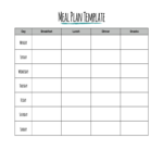 Meal Planner Template – 7 Free Templates In Pdf, Word, Excel For Meal Plan Template Word