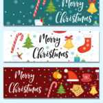 Merry Christmas Set Of Banners Template With within Merry Christmas Banner Template