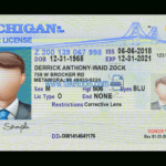 Michigan Driver License Psd Template within Blank Drivers License Template