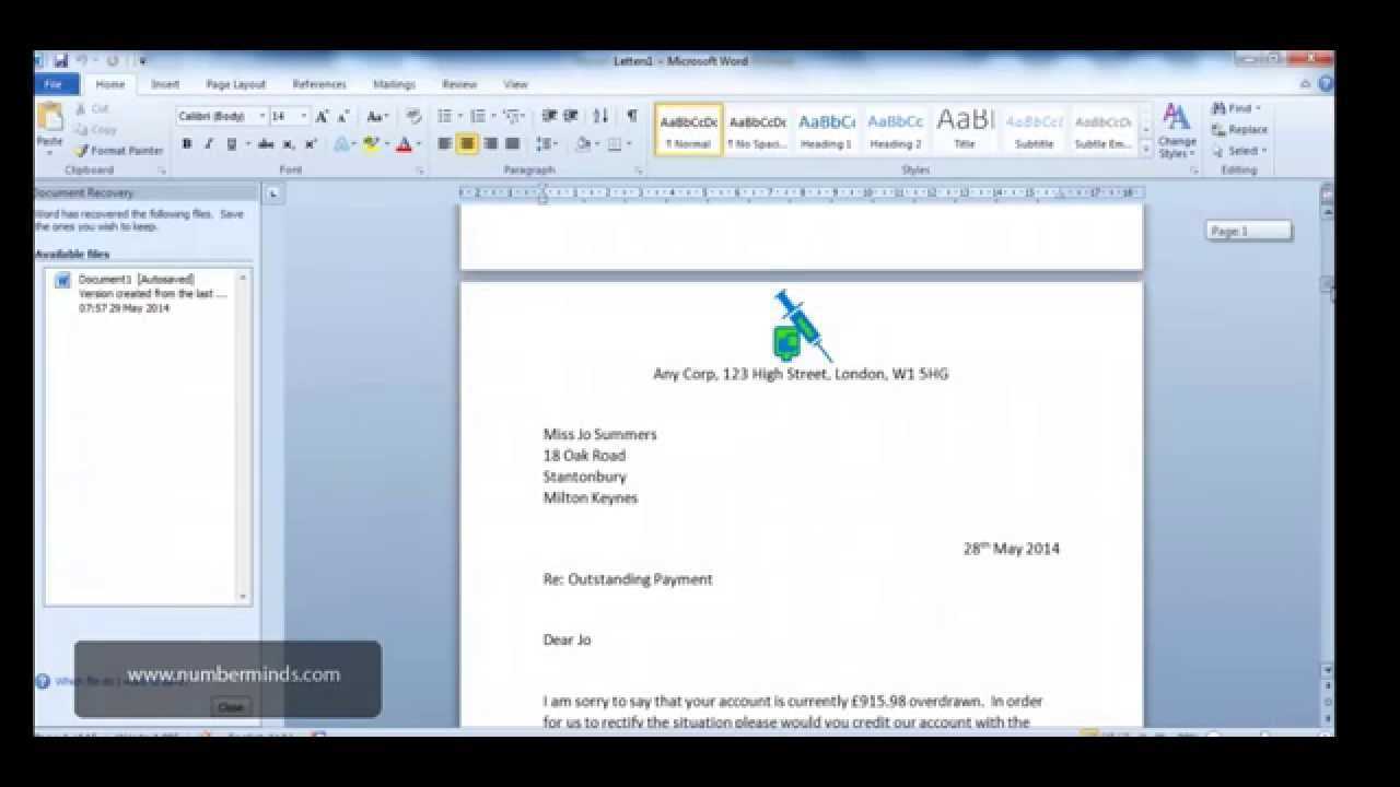 Microsoft Word 2010 – How To Do A Mail Merge And Format Fields Intended For How To Create A Mail Merge Template In Word 2010