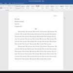 Microsoft Word: How To Set Up An Mla Format Essay (2017) Inside Mla Format Word Template