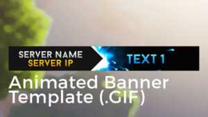 Minecraft Animated Server Banner Template &quot;super Dazzle&quot; with regard to Minecraft Server Banner Template