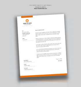 Modern Letterhead Template In Microsoft Word Free - Used To Tech inside Word Stationery Template Free