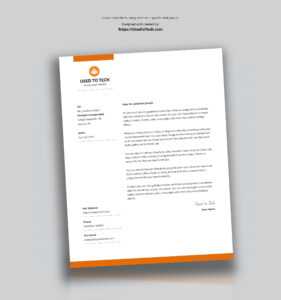 Modern Letterhead Template In Microsoft Word Free - Used To Tech regarding Free Letterhead Templates For Microsoft Word