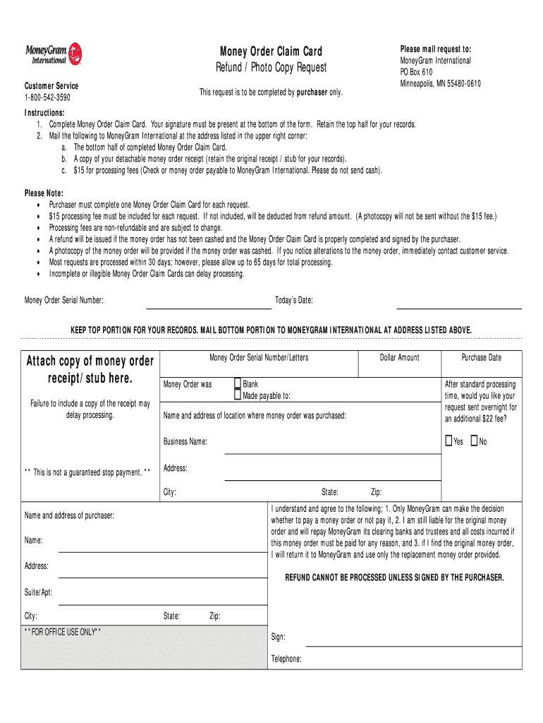 Moneygram Receipt – Fill Online, Printable, Fillable, Blank Inside Blank Money Order Template