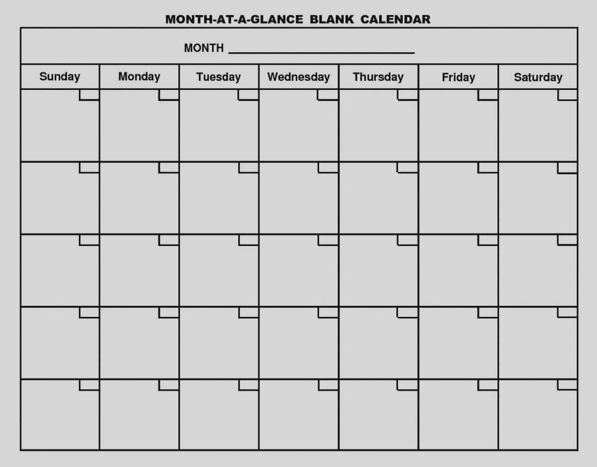 Month At A Glance Blank Calendar Template – Karan.ald2014 Within Month At A Glance Blank Calendar Template