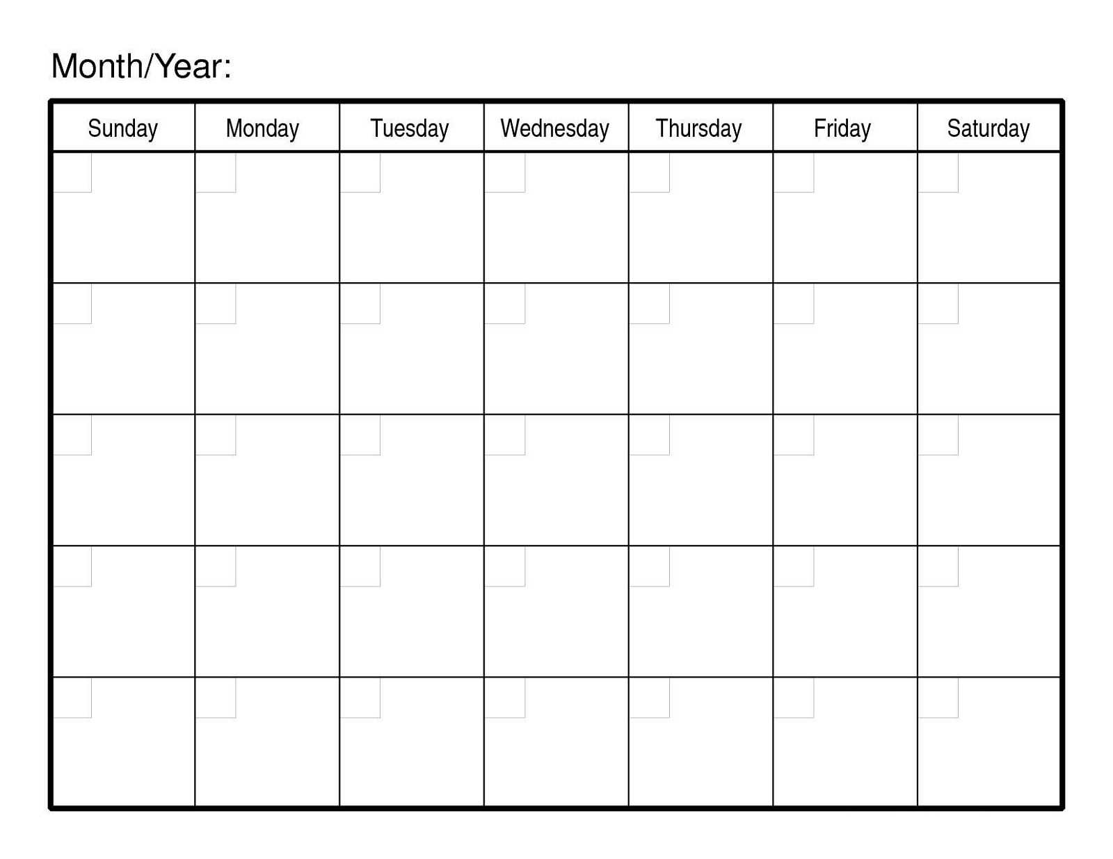 Month At A Glance Calendar Printable Blank Downloadable Regarding Month At A Glance Blank Calendar Template