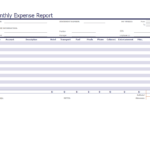 Monthly Expense Report Example | Templates At Regarding Microsoft Word Expense Report Template