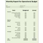 Monthly Report Template Throughout Monthly Financial Report Template
