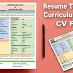 Ms Word: Create Professional Curriculum Vitae (Cv) Download | Resume  Template Design Word 2019 Ar With Regard To How To Create A Cv Template In Word