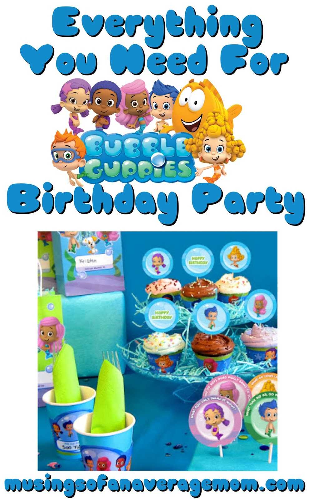 Musings Of An Average Mom: Bubble Guppies Party Printables Regarding Bubble Guppies Birthday Banner Template