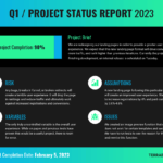 Neon Project Status Progress Report Template Regarding Research Project Progress Report Template