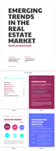 Neon Real Estate Market Industry Report Template pertaining to Real Estate Report Template