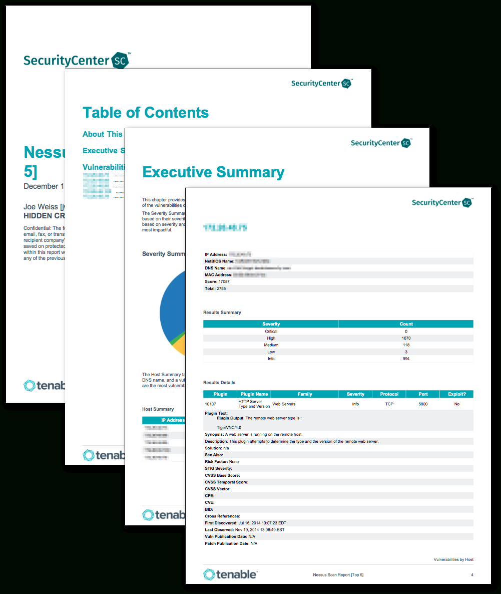 Nessus Scan Report (Top 5) – Sc Report Template | Tenable® Within Nessus Report Templates
