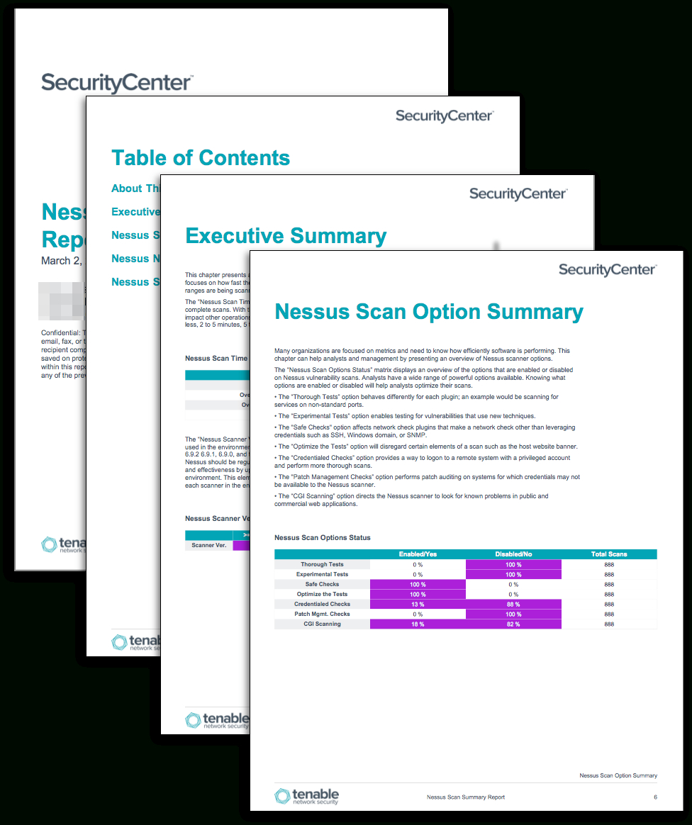 Nessus Scan Summary Report – Sc Report Template | Tenable® Regarding Nessus Report Templates