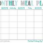 New Meal Planning Calendar Printable | Free Printable With Regard To Meal Plan Template Word